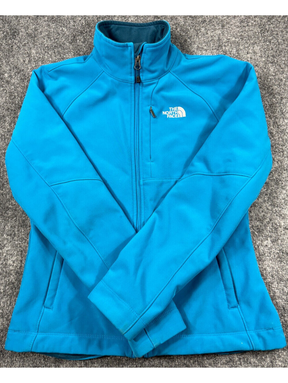 The North Face Apex Bionic Softshell Womens Jacket Small Blue Full Zip Jacket
